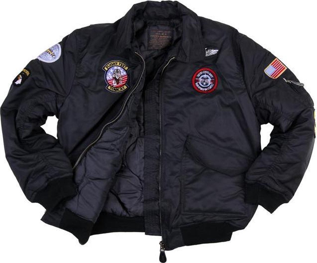 Fostex kinder CWU bomber jack zwart