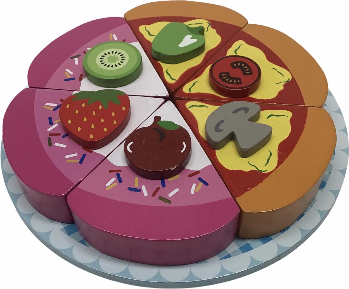 pizza en taartpunten doorsnee bord is 17 cm