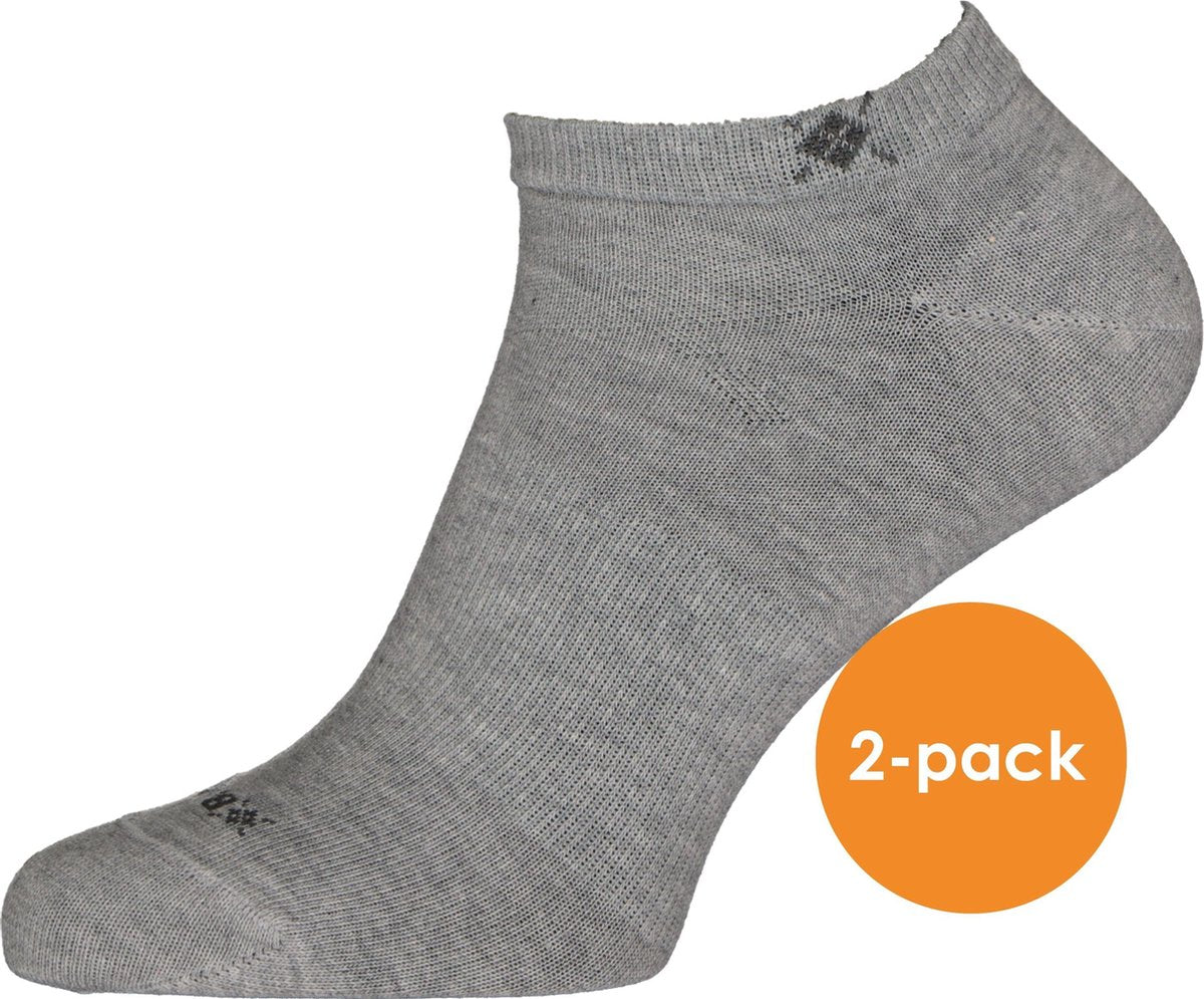 Burlington Everyday 2-pack Sneakersok Heren 21052 - Grijs 3400 light grey Heren - 40-46