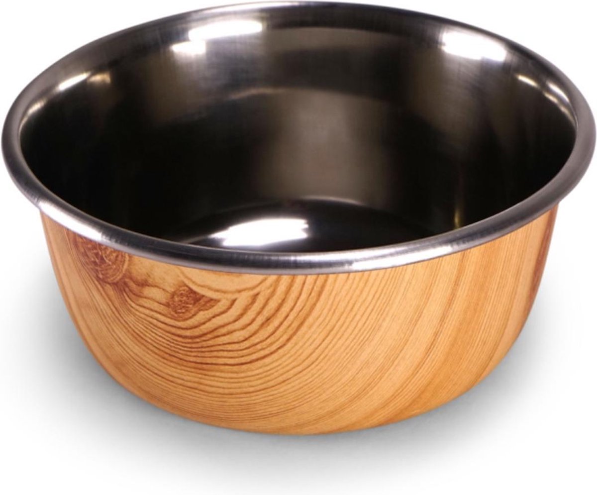 Dierenbenodigdheden Vadigran Eetpot Selecta Hout Design En Inox 950Ml