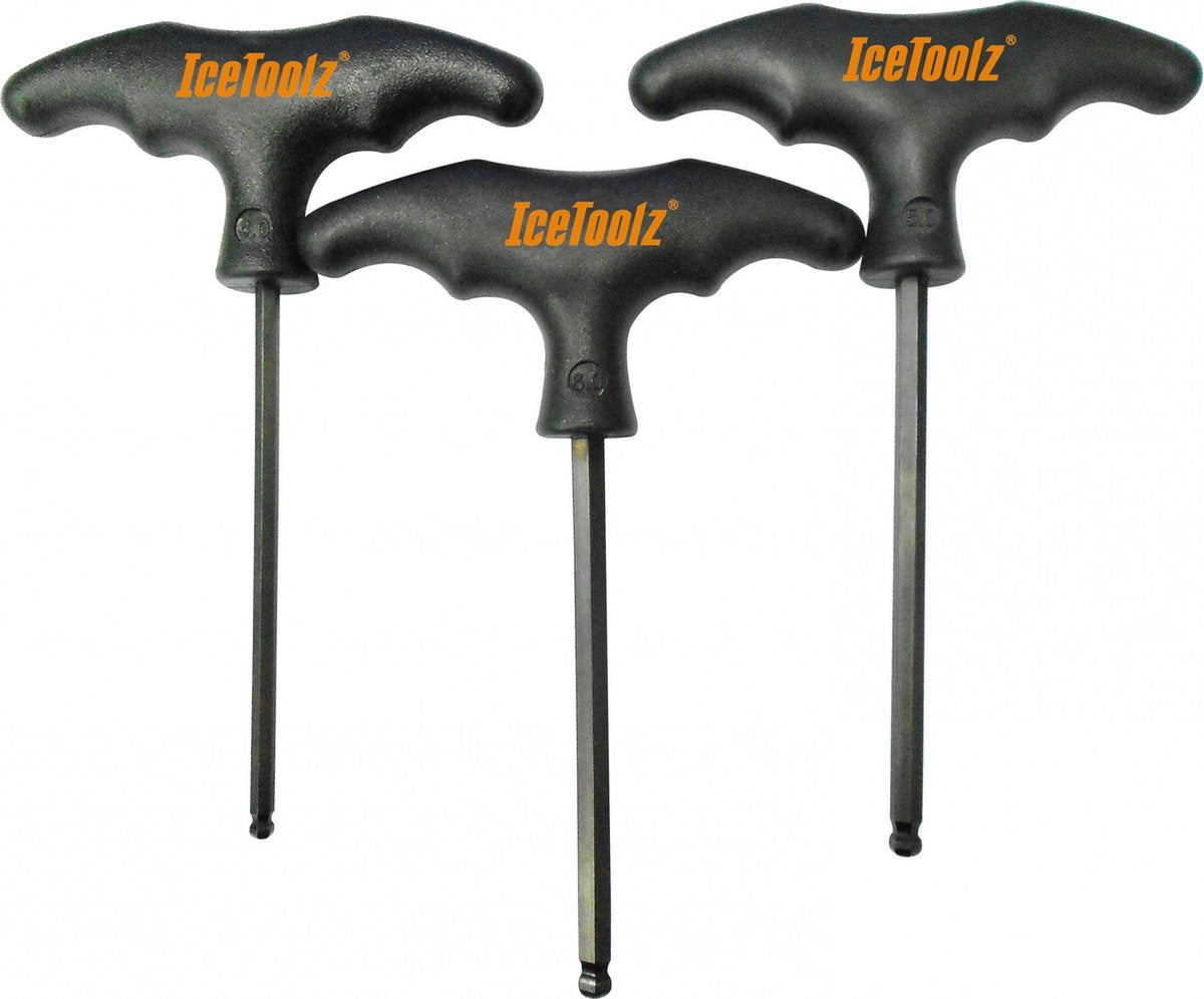 Icetoolz Inbussleutelset Ergo 4-5-6 Mm Staal Zwart 3-delig