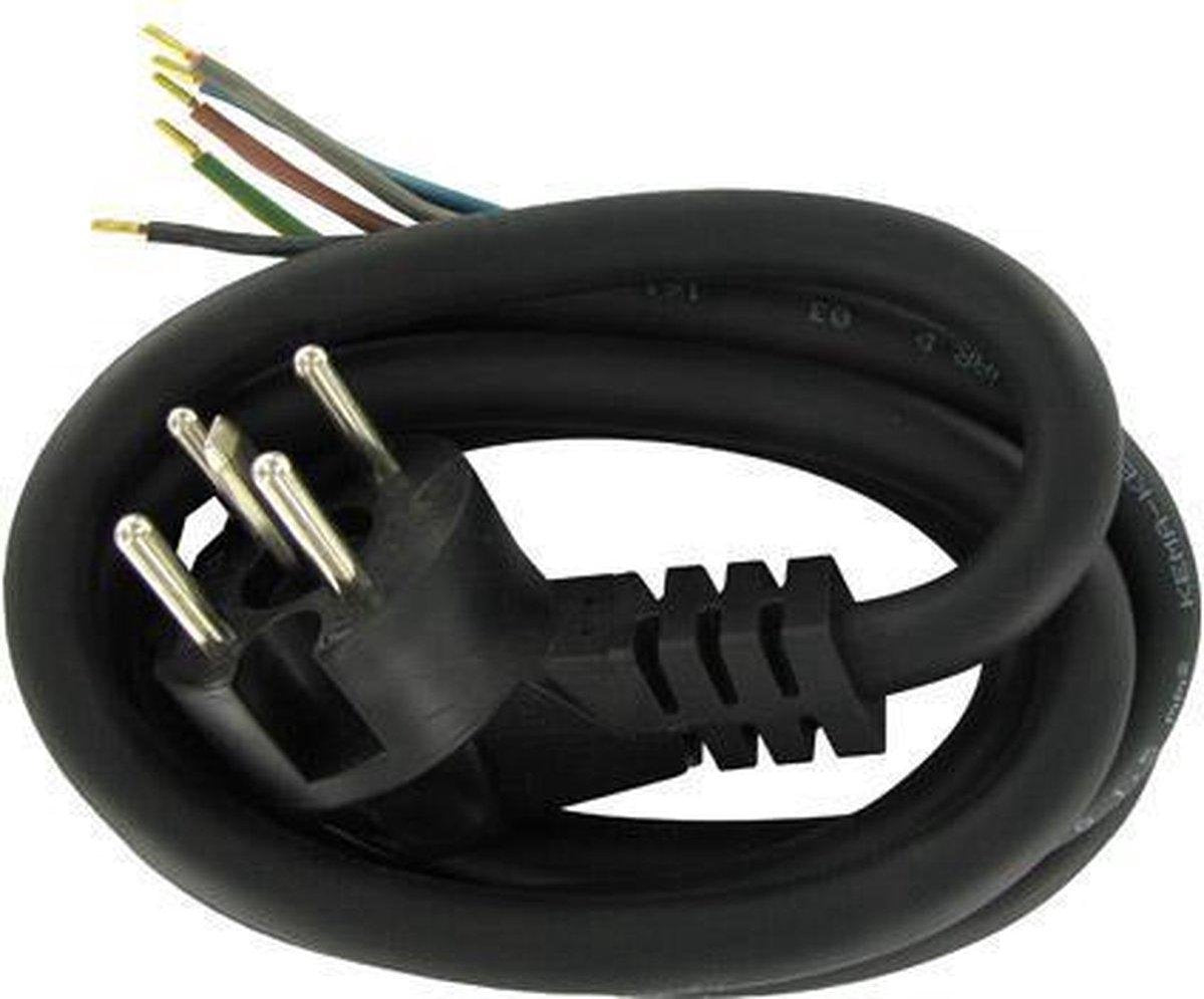 ✅ PROLEDPARTNERS ®PRO perilex aansluitkabel / 5 ader   // EXTRA DIK AANSLUITSNOER  //   HITTE BESTENDIG / KEMA KEUR / Perilex losse Stekker met extra dik aansluitkabel 5x2.5mm 2 meter lengte lengte 2 meter /.   geen veiliger als deze /.