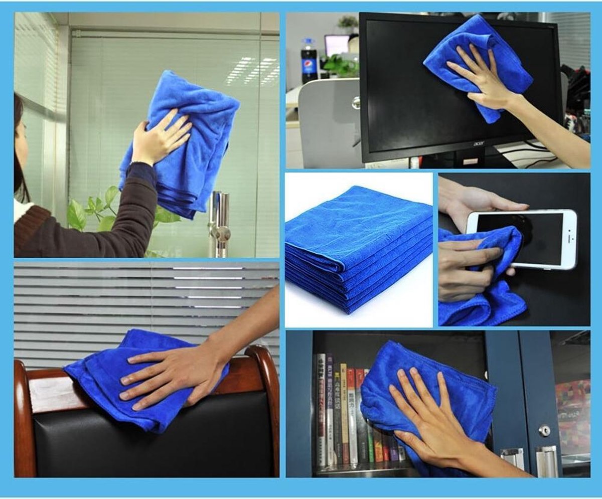 schoonmaken Handdoek-Car Cleaning-Wassen Glas Huishouden schoonmaken-Kleine Handdoek-Microfiber Car Cleaning 10 stuks