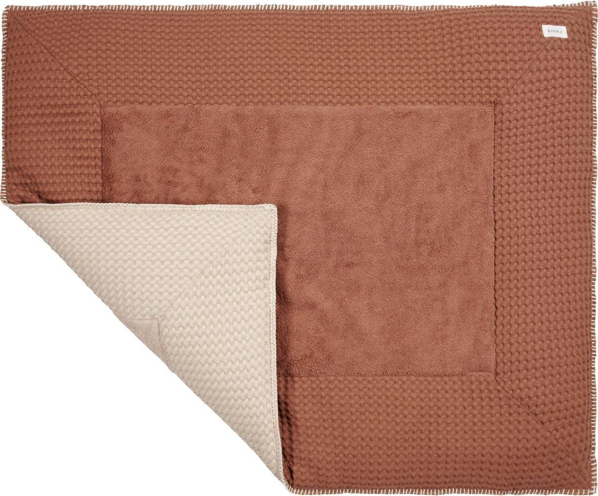 Koeka Boxkleed wafel Amsterdam - hazel/sand 75x95cm