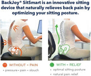 Backjoy SitSmart Traction Zwart - Rugsteun Zithouding Bureaustoel Auto - Rugpijn Onderrug