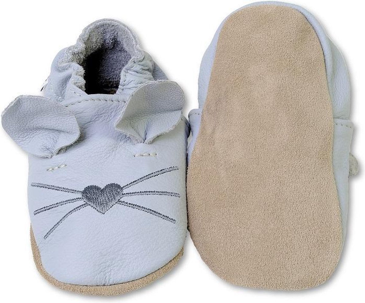 Hobea - babyslofjes - muis - grijs