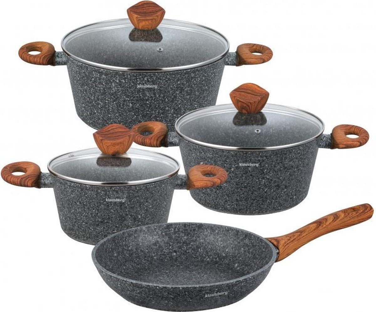 Klausberg 7240 pannenset – 7 delig – Gesmeed Aluminium – Alle warmtebronnen