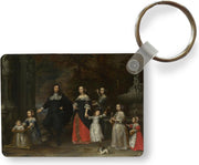 Sleutelhanger - A family group - Schilderij van gonzales Coques - Plastic