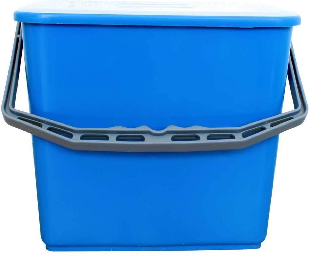 Kunststof emmer blauw 17 liter