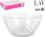Lav Elis glazen serveerschaal 215 ml (6 stuks)