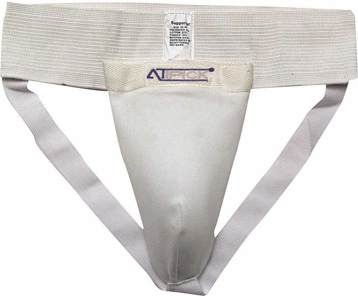 Atipick Kruisbeschermer Heren Polyester Wit Maat L