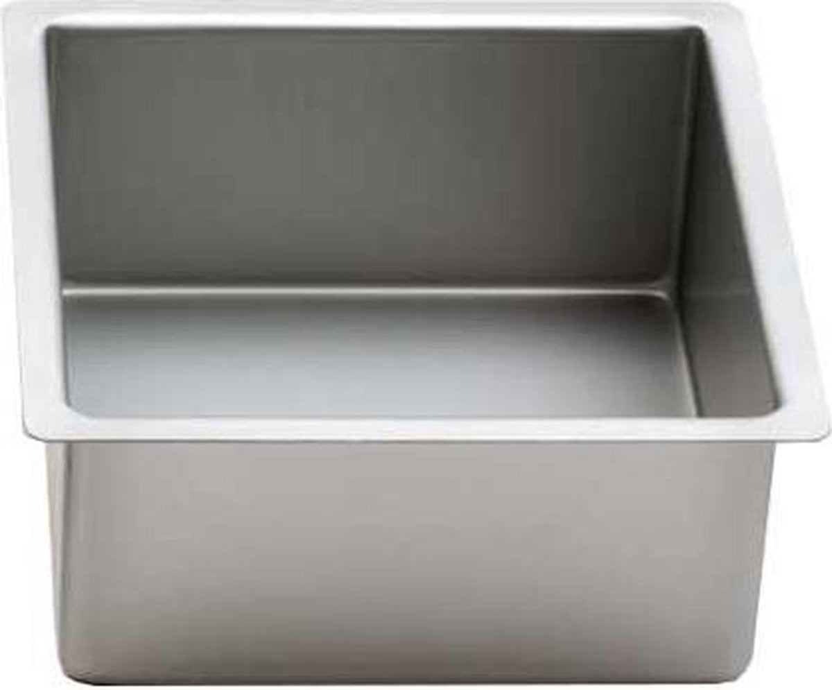 Vierkante aluminium bakvorm 10cm hoog