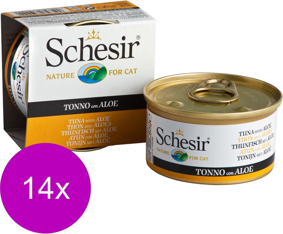 Schesir adult tonijn en aloe vera - 14 st à 85 gr