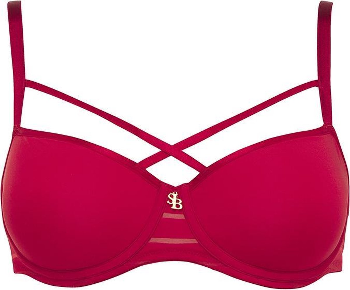 Sapph Rosie Padded Bra Dames Red-70C