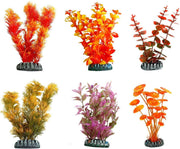 Flamingo Aquarium plant plastic cuba decoratie - Willekeurig - 9 cm