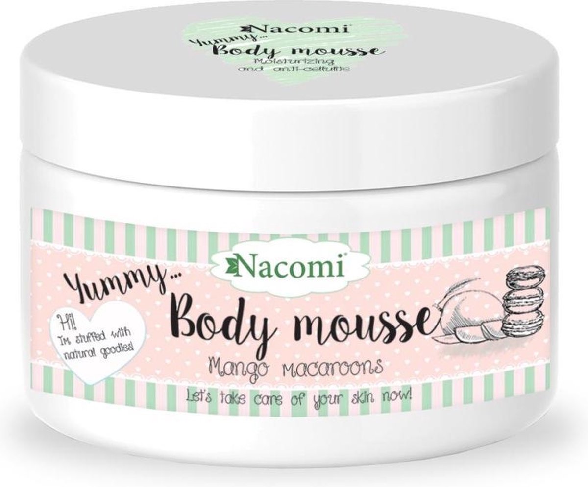 Nacomi Body Mousse Mango macarons 180ml.