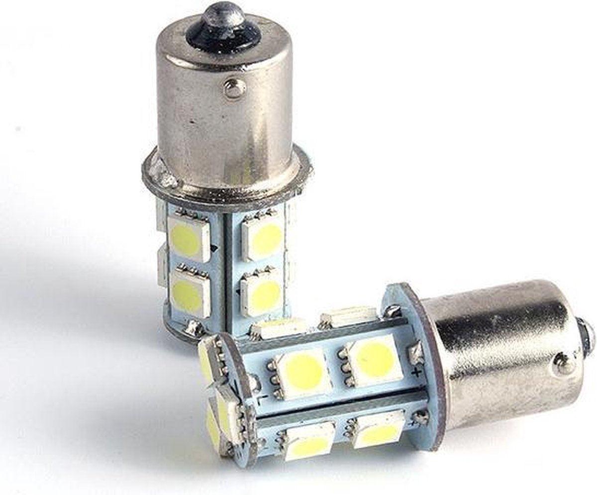 (BAU15S) 1156 - 5050 - 13 SMD - Wit - 12V