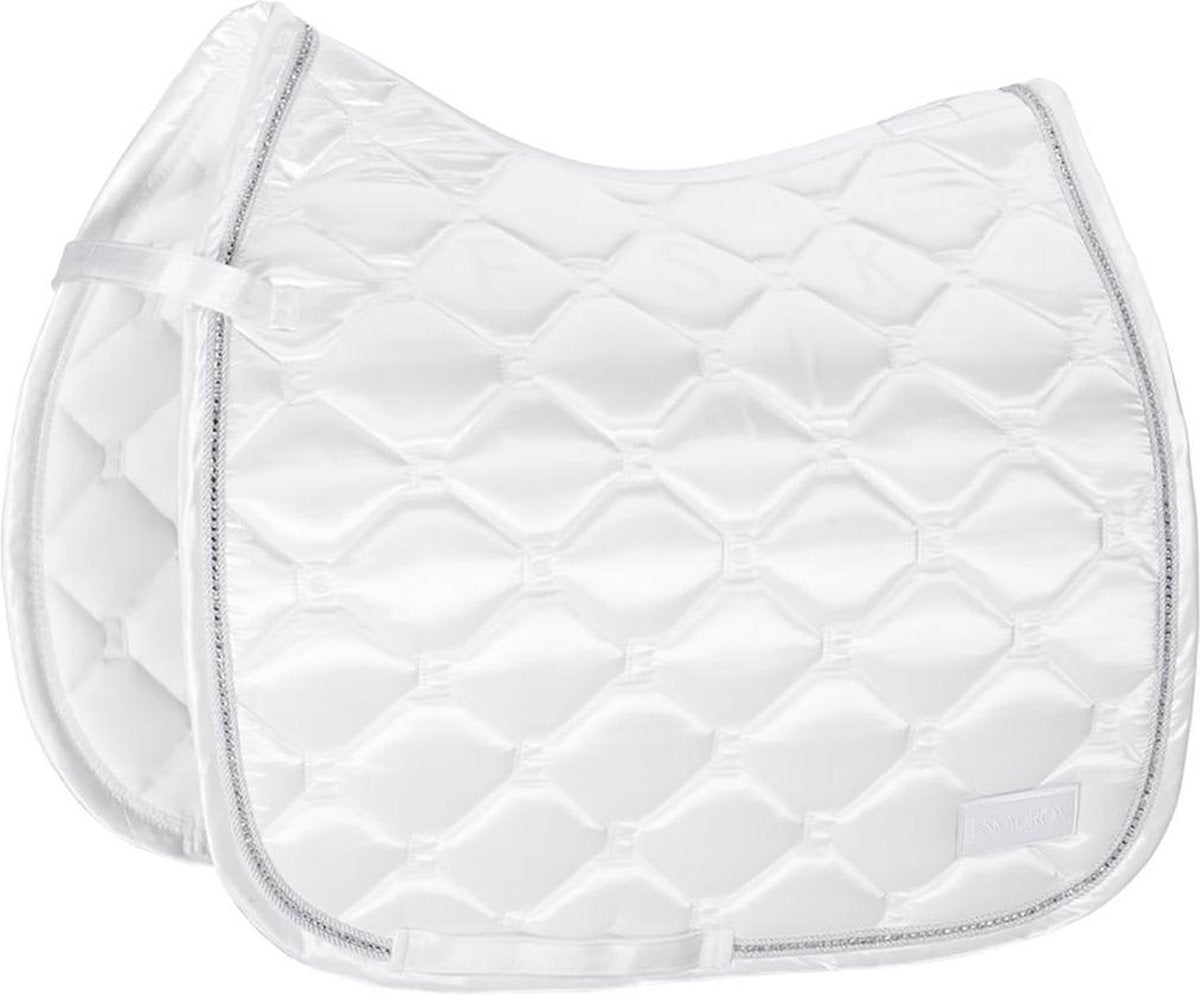 Eskadron Zadeldek  Classic Satin Emblem - White - dressuur Full