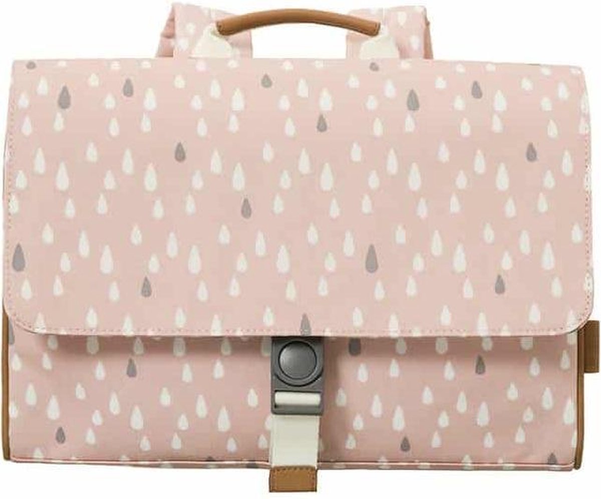Fresk boekentas large Drops pink