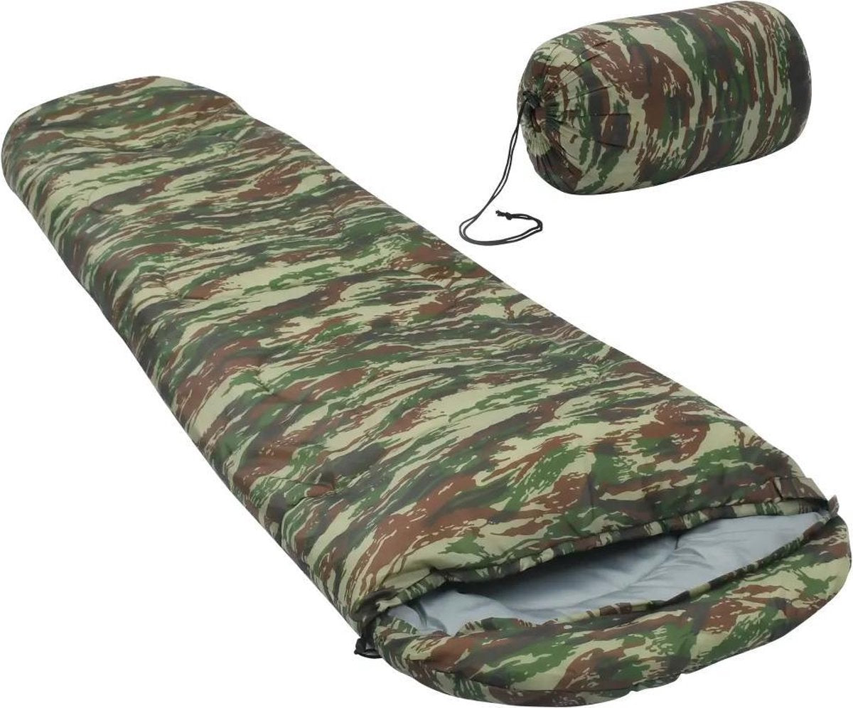 kinderslaapzak / camouflage - kamperen - camping - lichtgewicht - slaapzak - professioneel
