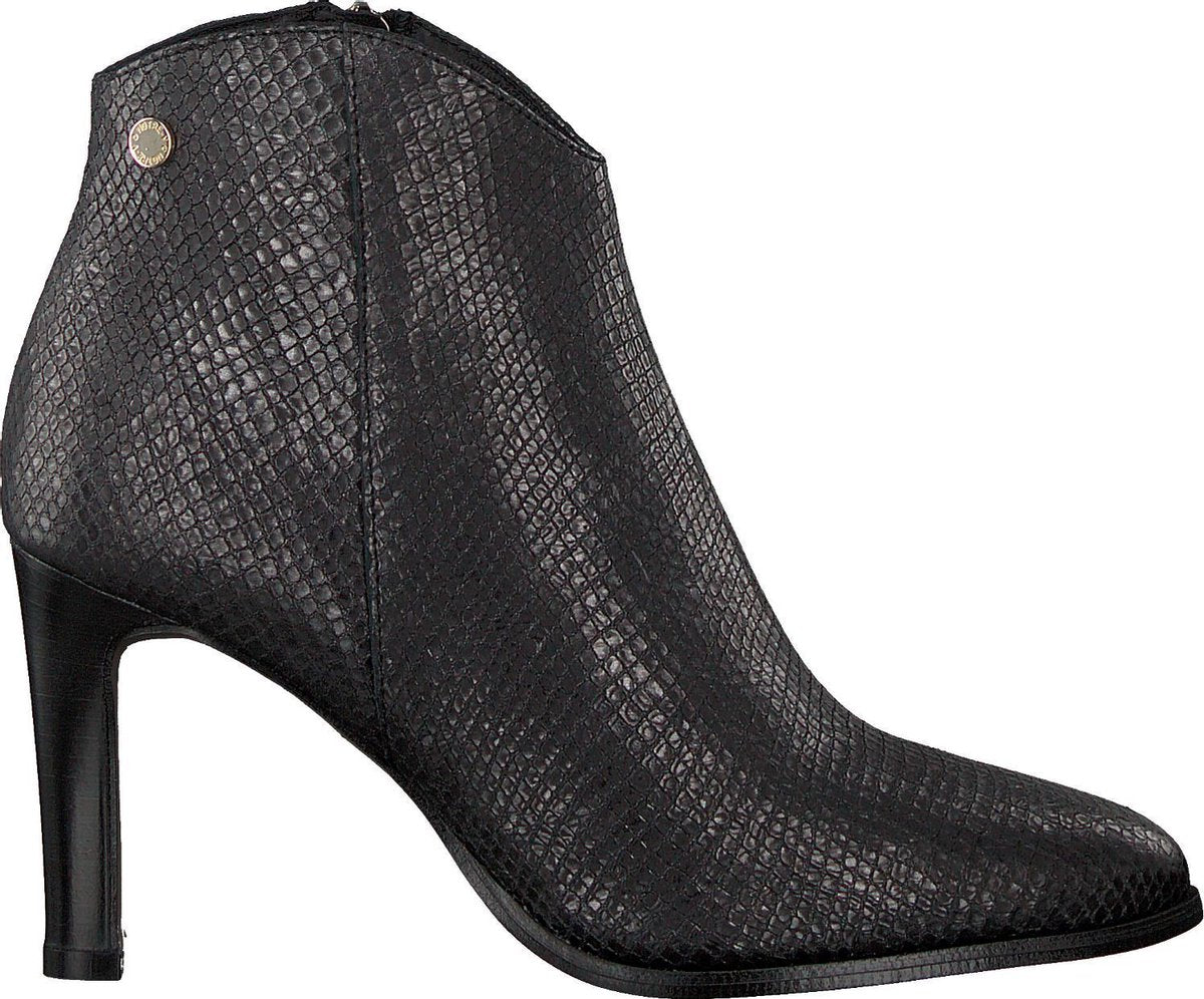 Notre-V 7433 Enkellaarsjes - Enkelboots - Dames - Zwart - Maat 38