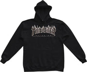 Thrasher Flame Hooded Sweat heren sweater zwart