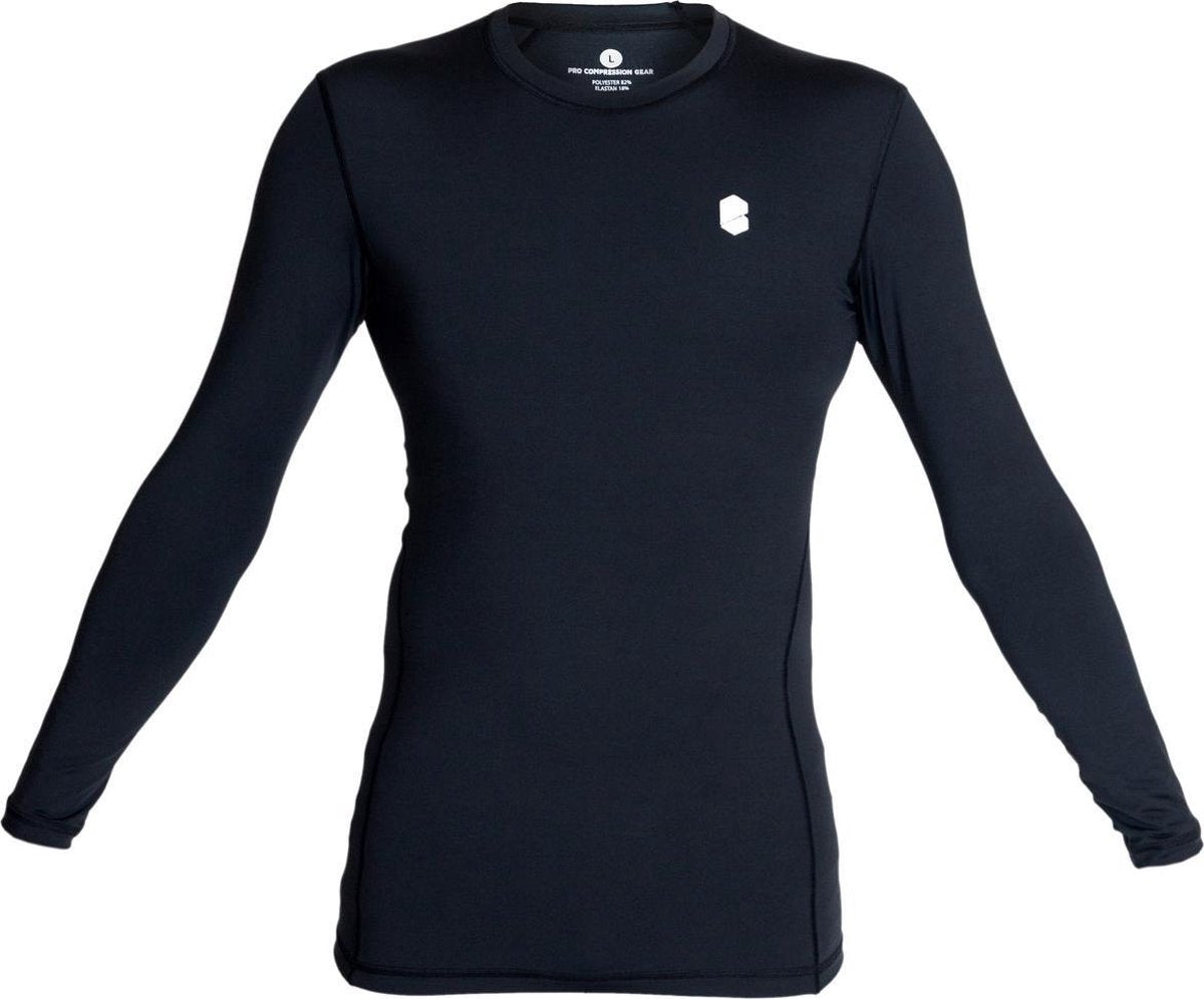 BLINDSAVE Compressie Shirt - Zwart - Lange mouwen - XL