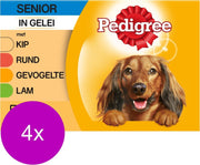 Pedigree Pouch Senior Multipack - Gevogelte Vlees - Hondenvoer - 4 x 12 x 100 g