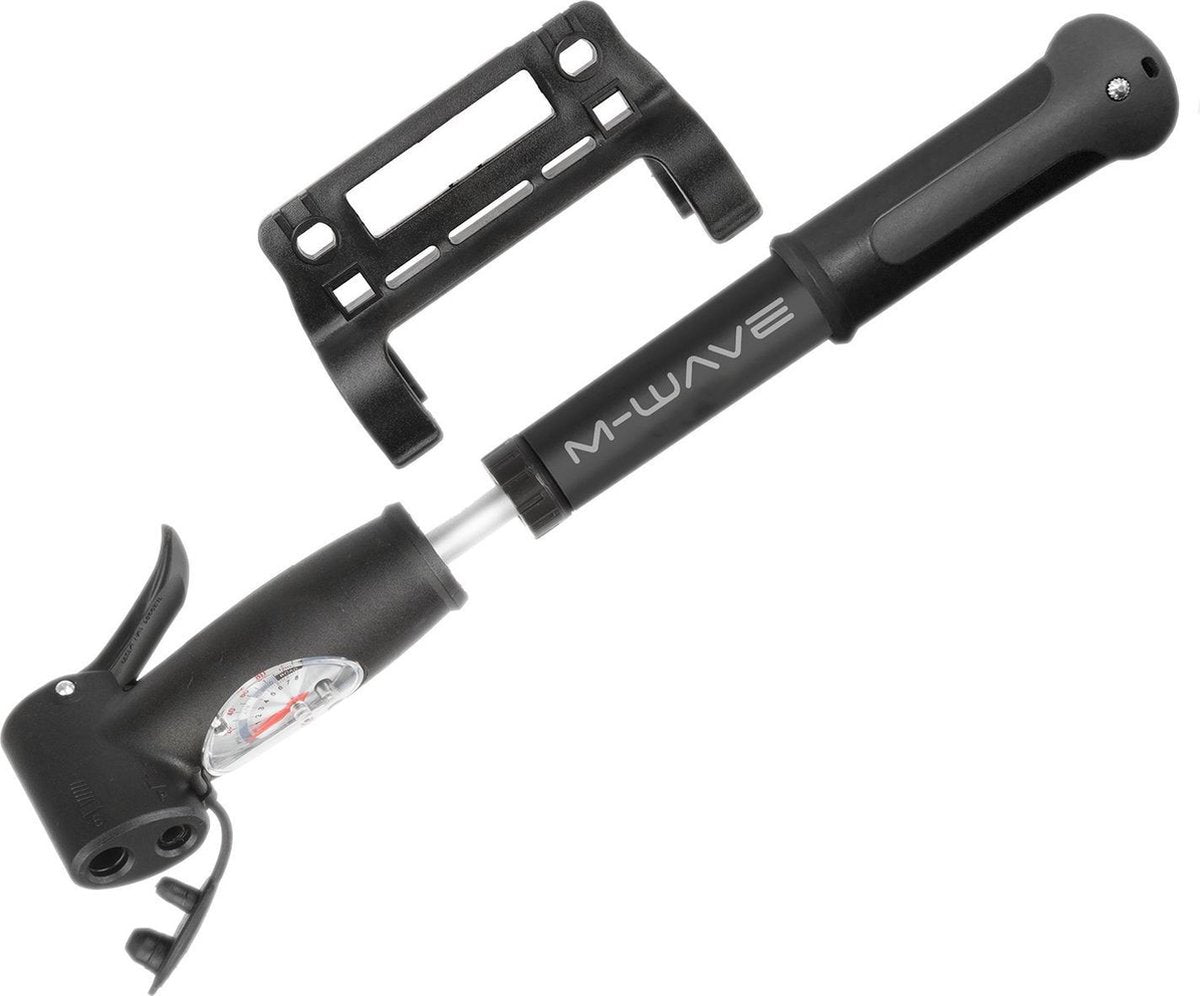 M-wave Handpomp Double Shot B 7 Bar Av/dv/fv Aluminium Zwart