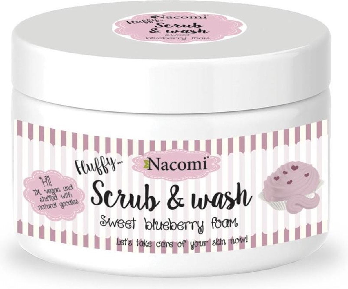 Nacomi - Scrub & Wash Foam Scrub To Body Sweet Blueberry 180Ml