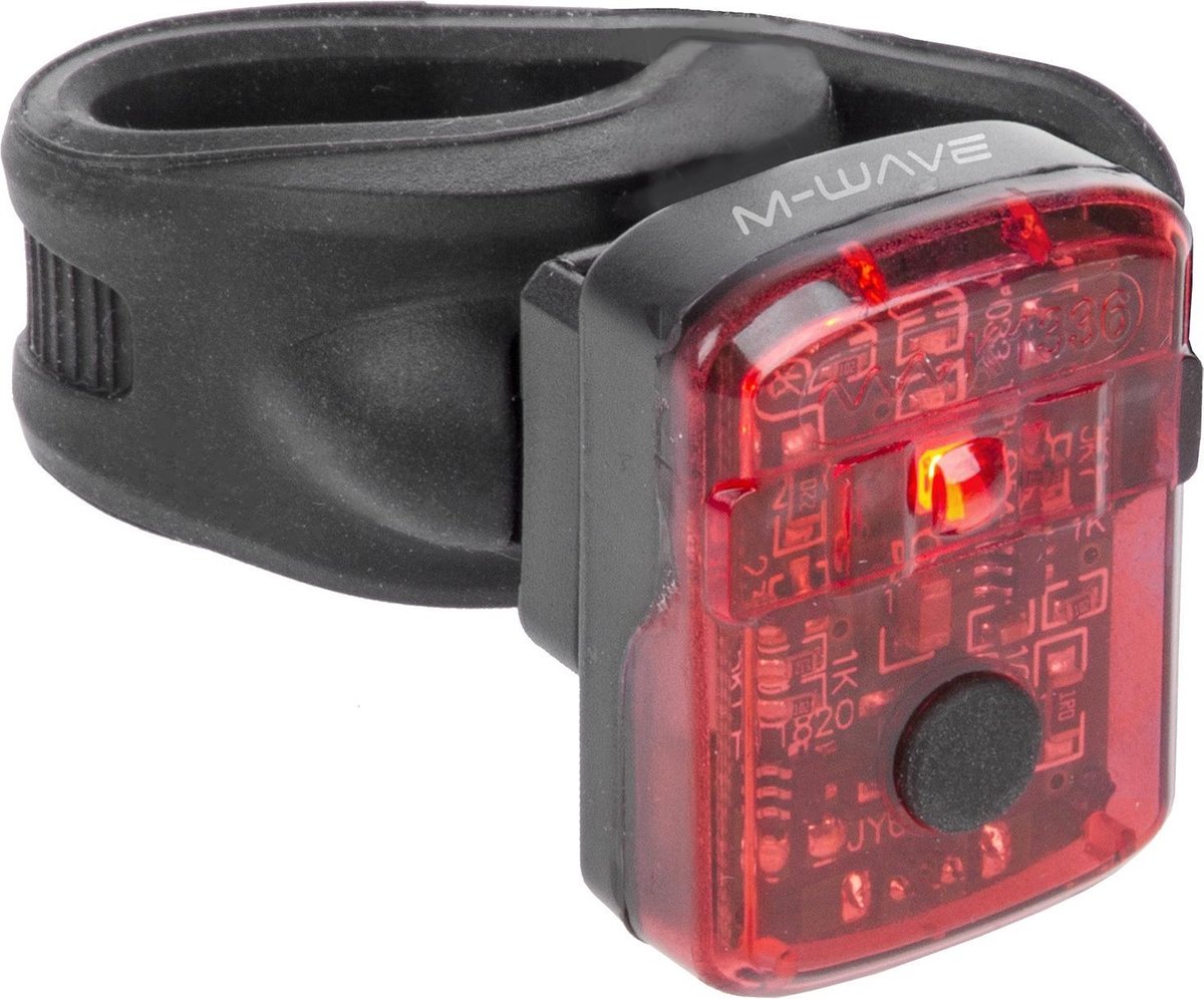 M-wave Achterlicht Helios K1.1 Led Oplaadbaar Zwart/rood