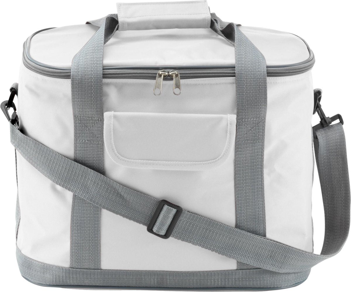 Koeltas 25 liter - Trendy - Wit - Draagriem - Voorvak -  2021 Zomer Topper