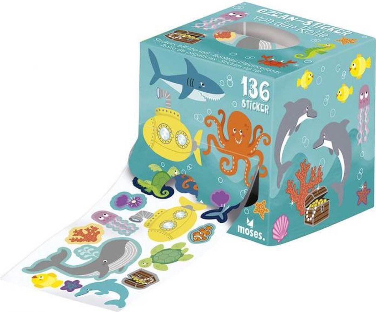 Uitdeel cadeautje 3 rollen met stickers van Ruimte