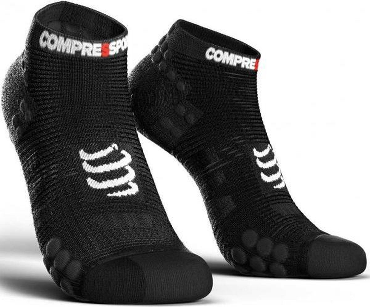 Compressport Pro Racing Socks V3.0 Run Low Smart Black - Maat : 35-38
