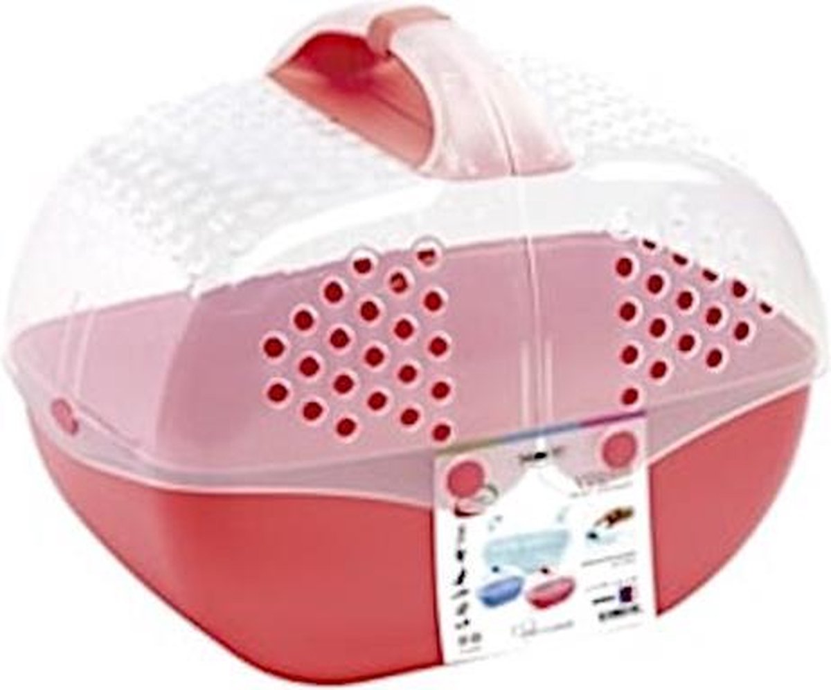Imac Transportbox Baggy Knaagdieren 36 X 29 Cm Rood