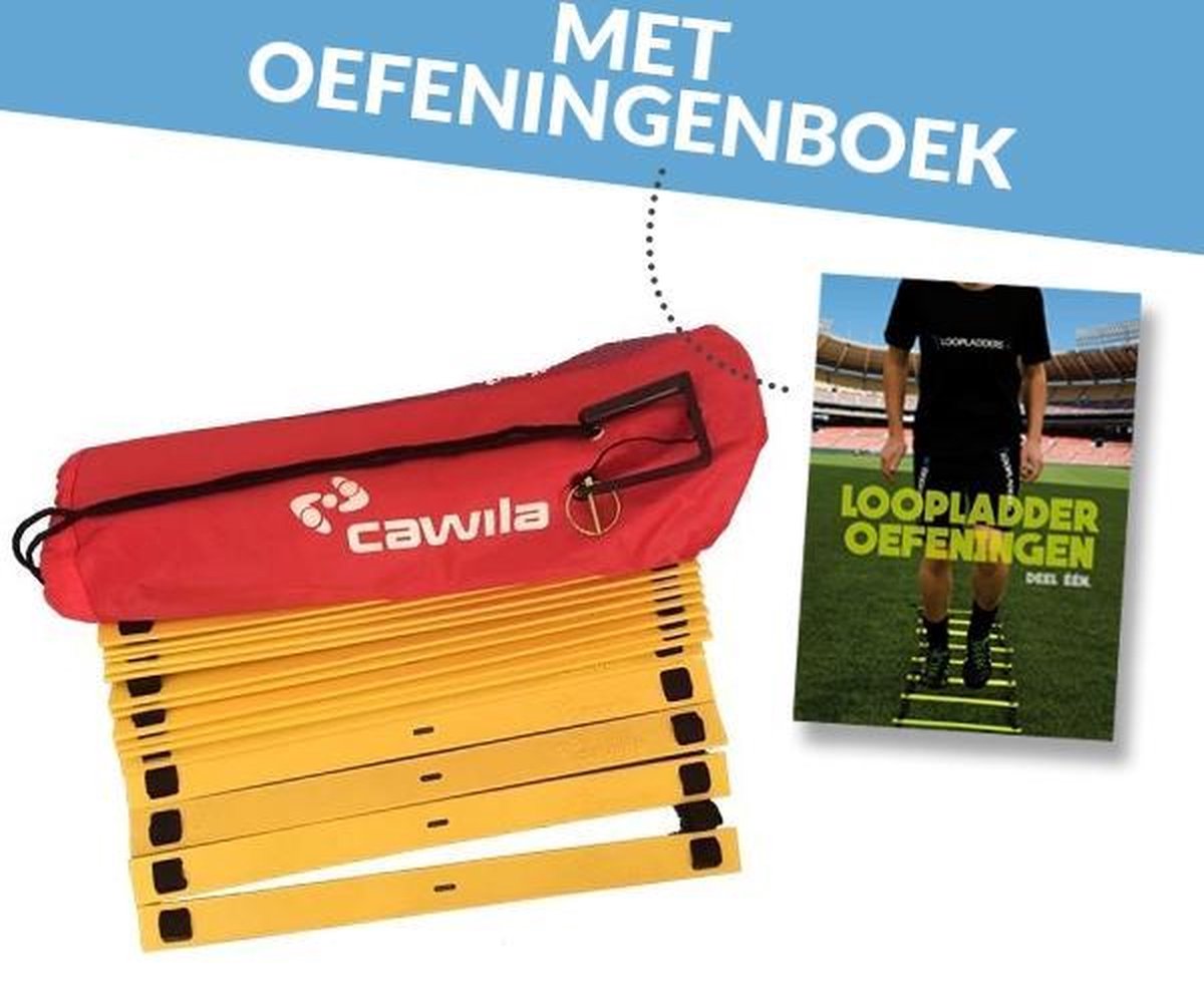 Loopladder - speedladder Cawila 8 meter + oefeningenboek (loopladder oefeningen)