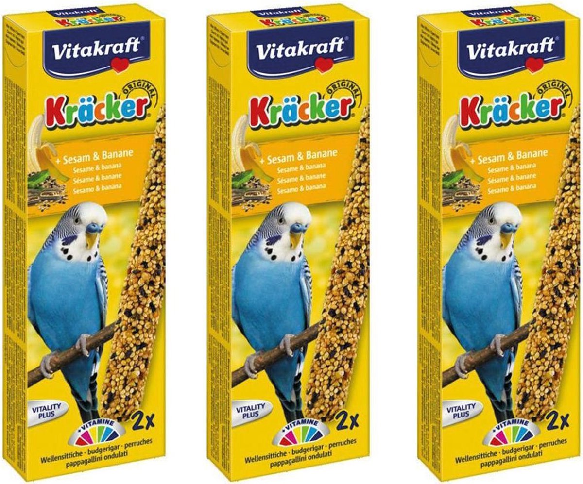 Lekkere Snack voor Parkiet Banaan & Sesam Per 3 stuks