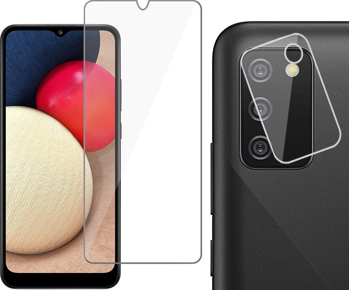 Beschermglas Samsung A02s Screenprotector - Samsung Galaxy A02s Screen Protector Glas en Samsung A02s Screenprotector Camera