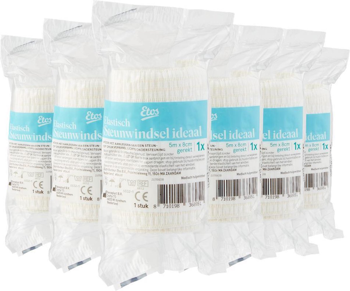 Etos Ideaal Windsel 5m x 8cm - 6 stuks