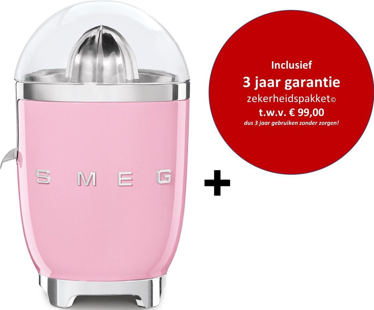 Smeg -   CJF01PKEU MkIII- electrische citruspers - Roze