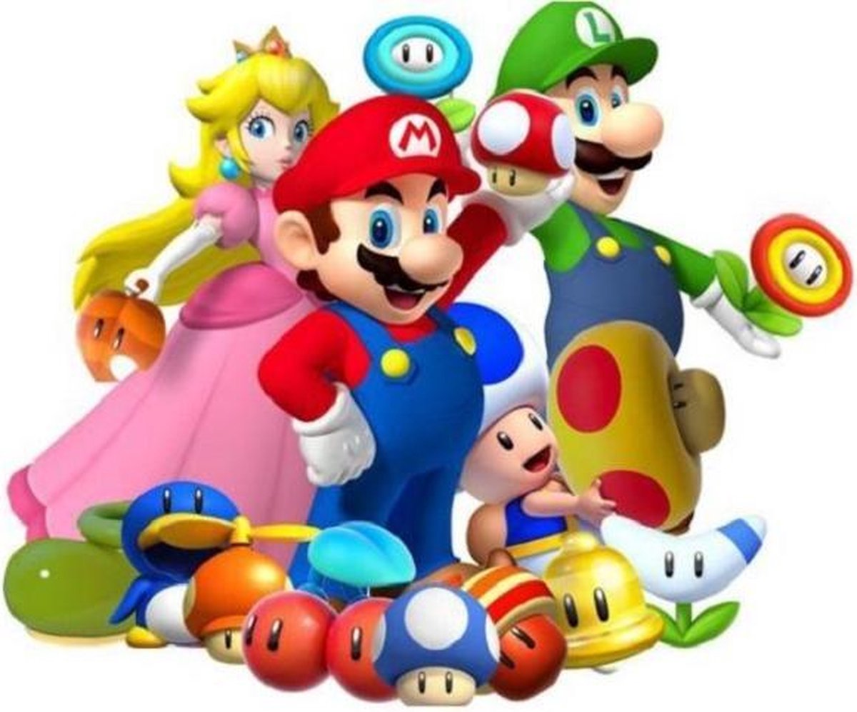 Super Mario - Diamond Painting - 15x15cm - Complete Set - Inclusief Tools - Stipco