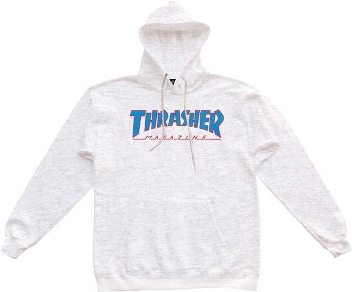 Thrasher Outlined Hooded Sweat heren sweater midden grijs