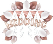 e-Carnavalskleding.nl Wedding feestpakket rosé Small | Versiering trouwfeest rosé | Decoratie trouwfeest voor een mooie bruiloft Small
