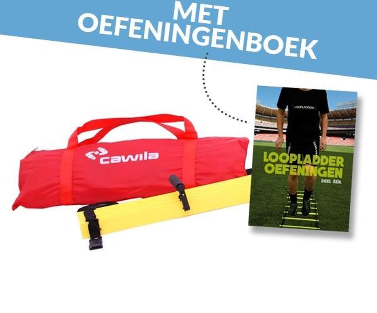 Loopladder - speedladder - Cawila 6 meter + oefeningenboek (loopladder oefeningen)