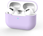 Medicca - Airpods Pro Case - Airpods Pro Hoesje - Airpods Pro Siliconen - Airpods Pro Cover - Airpods Pro Bescherming - Airpods Case - Geschikt voor Airpods Pro - Lila