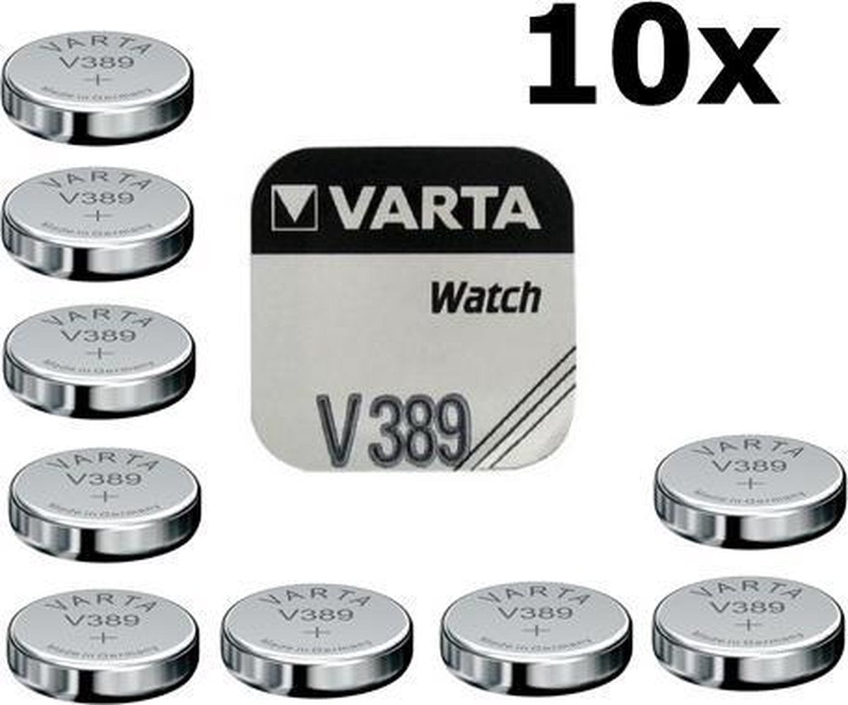 10 Stuks - Varta V389 85mAh 1.55V knoopcel batterij
