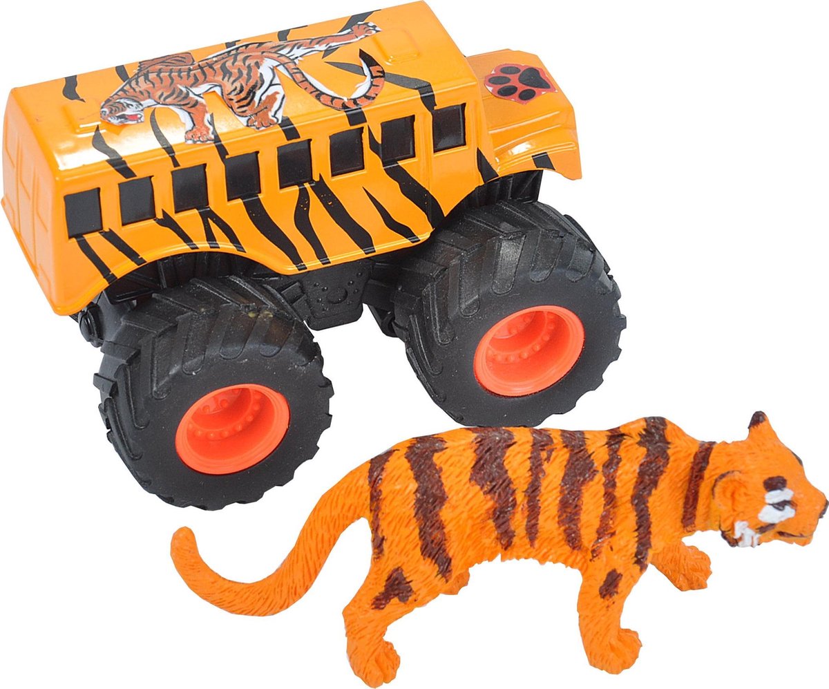 Wild Republic Speelset Truck En Tijger Junior Oranje 2-delig