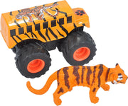 Wild Republic Speelset Truck En Tijger Junior Oranje 2-delig