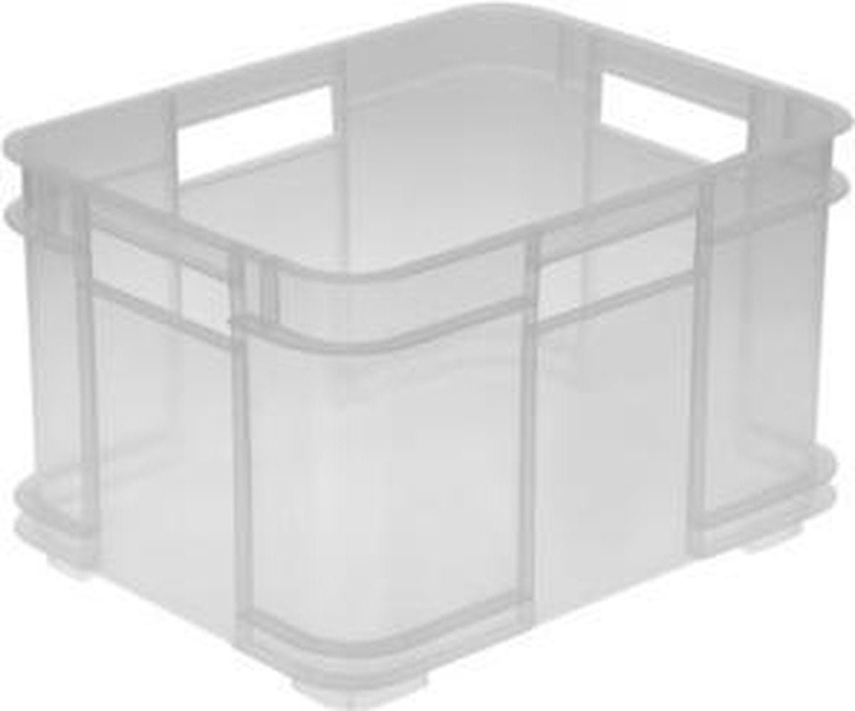 EURO BOX MEDIUM 35X27X22 - 16 L TRANSPARANT  KEEEPER OK 15461