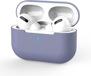 Apple AirPods Pro Hoesje in het Blauw/Grijs - Onepiece - Siliconen - Case - Cover - Soft case